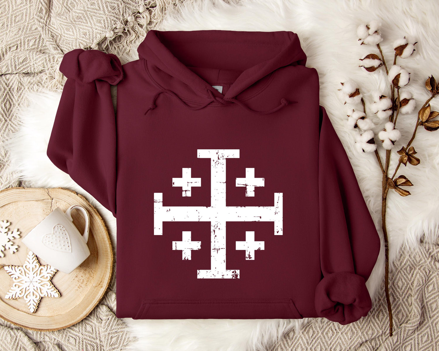 Jerusalem Cross Hoodie