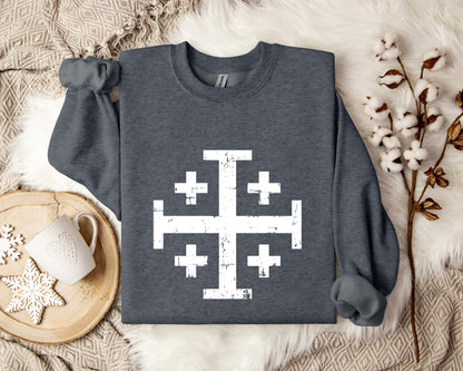 Jerusalem Cross Sweatshirt