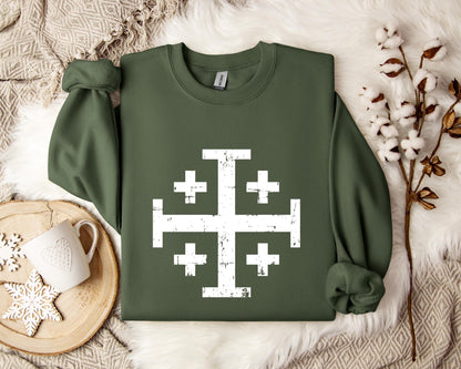 Jerusalem Cross Sweatshirt