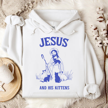 Jesus And His Kittens Hoodie