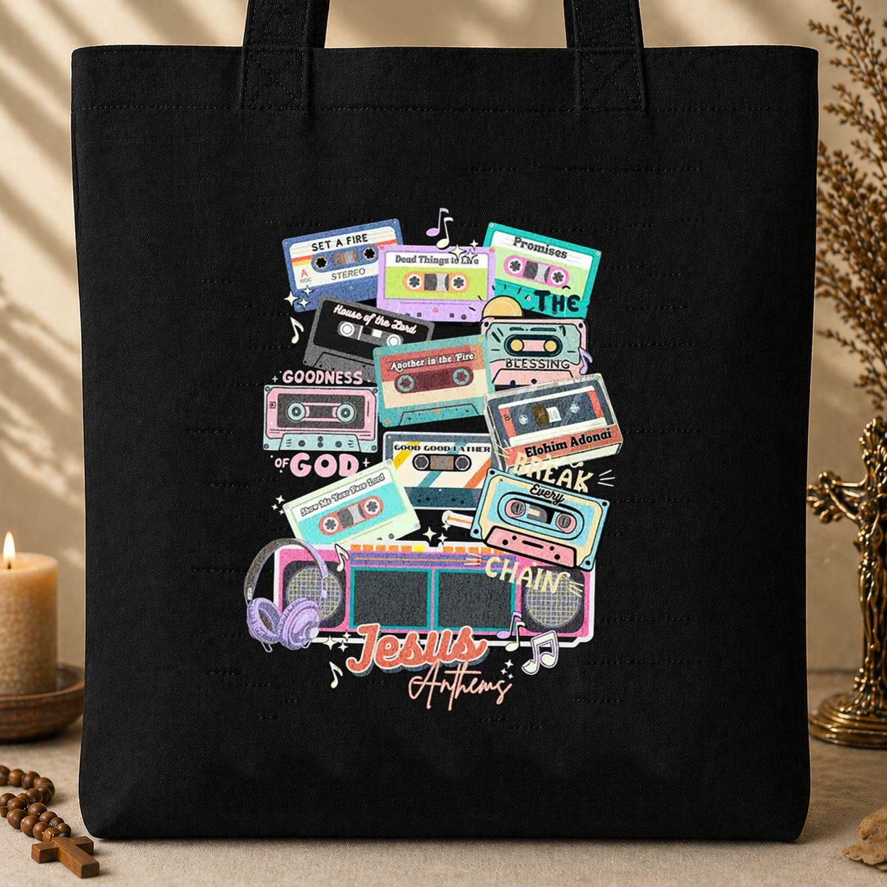Jesus Anthems Retro 01 Tote Bag