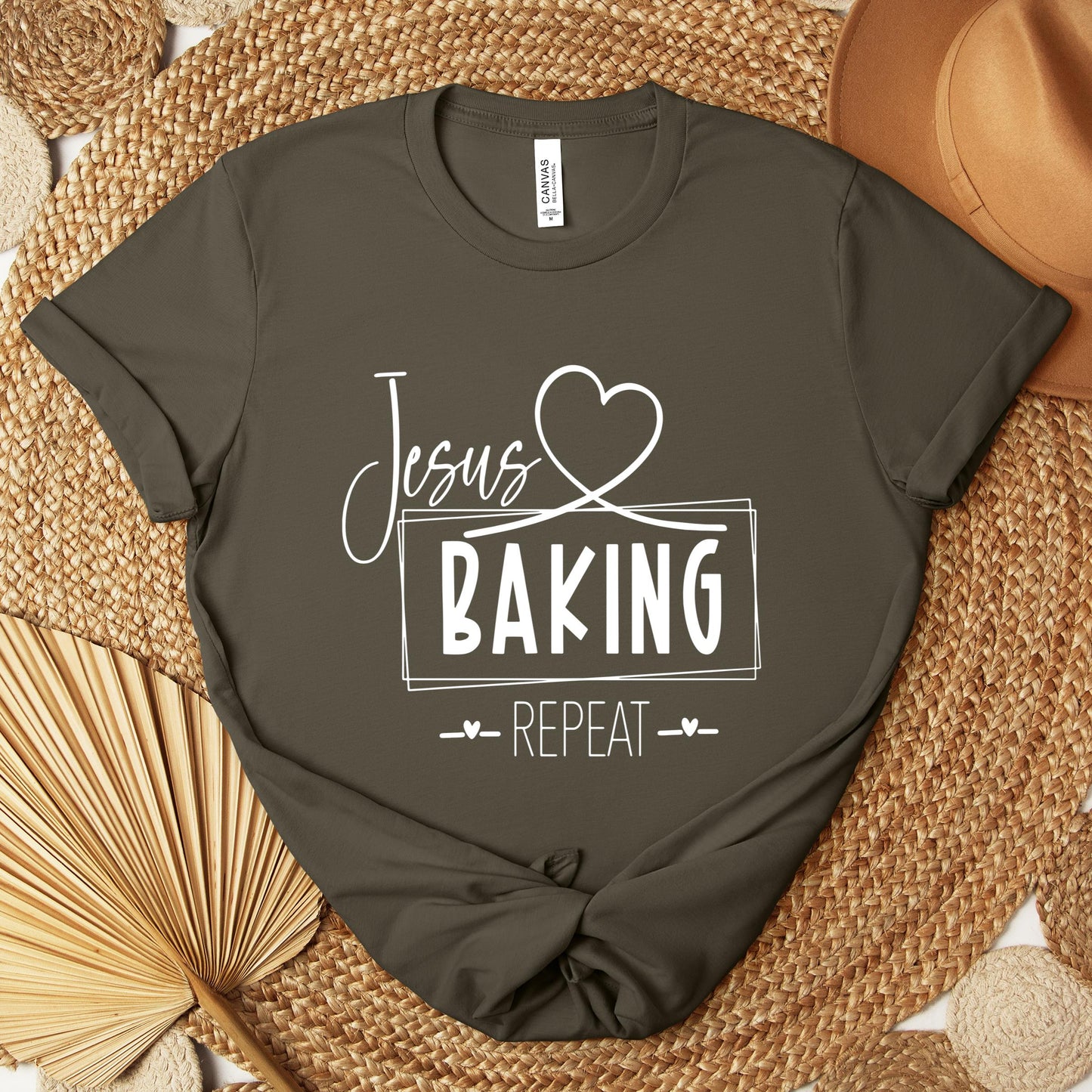 Jesus Baking Repeat Premium T-shirt