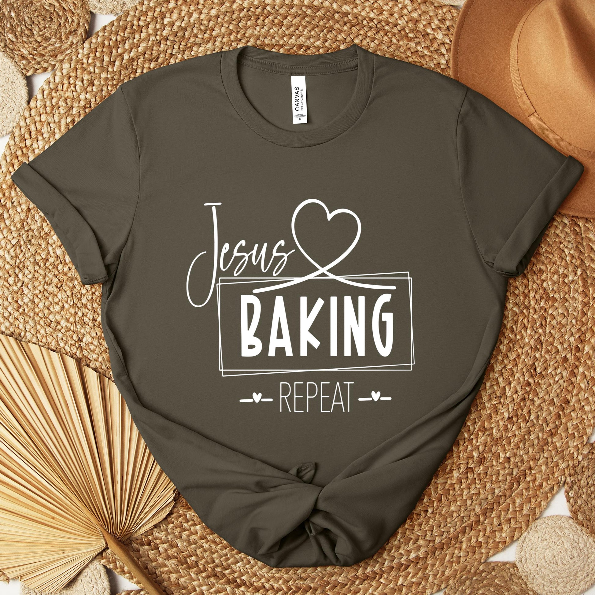 Jesus Baking Repeat Premium T-shirt