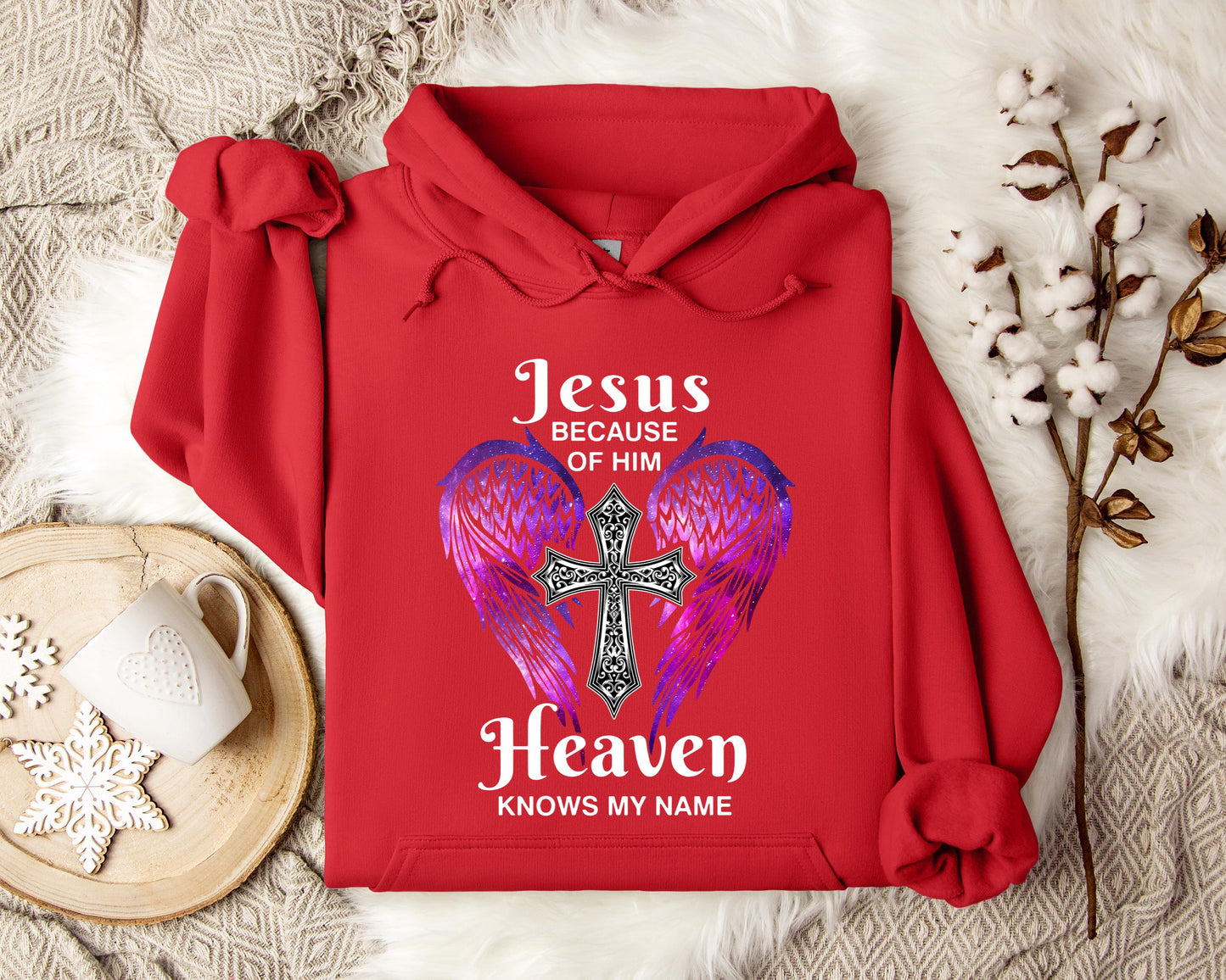 Jesus Because Of Him Heaven Knows My Name 01 Hoodie