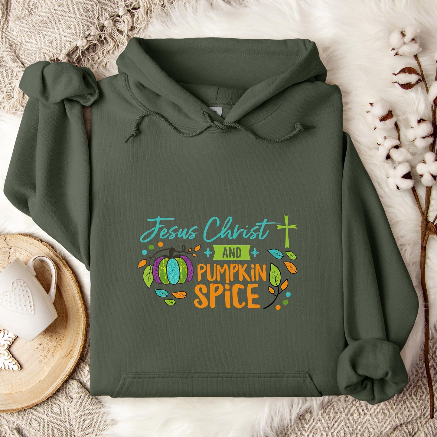Jesus Christ And Pumpkin Spice Hoodie