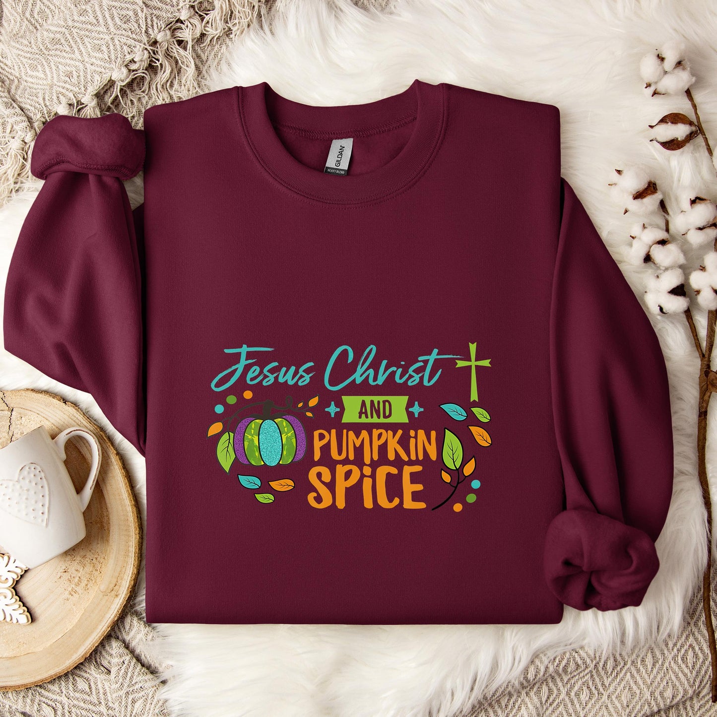 Jesus Christ And Pumpkin Spice Sweatshirt