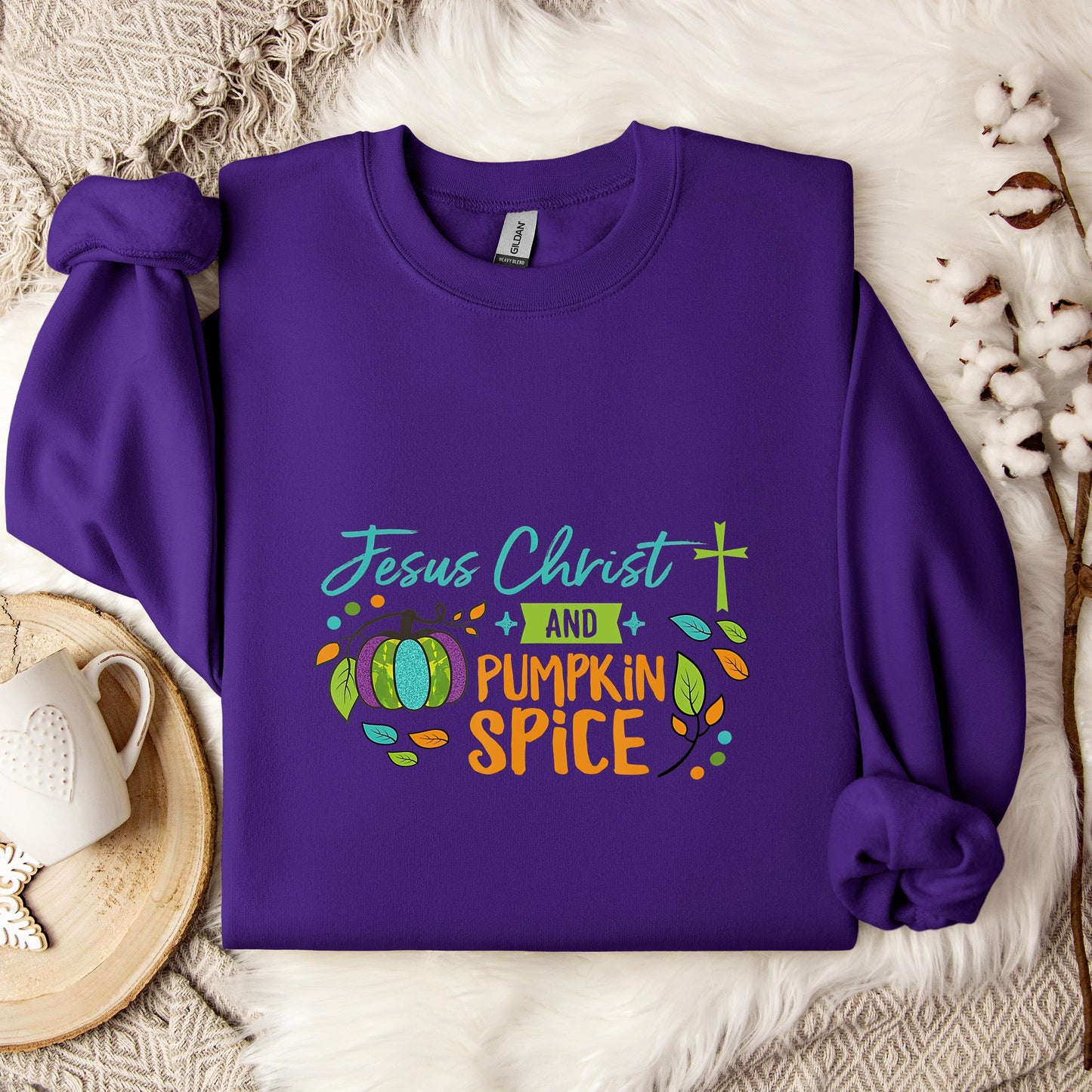 Jesus Christ And Pumpkin Spice Sweatshirt