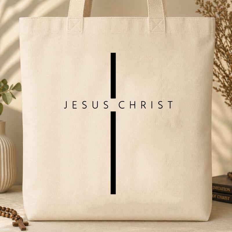 Jesus Christ Cross Tote Bag