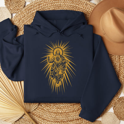 Jesus Christ Rising with Sacred Heart 01