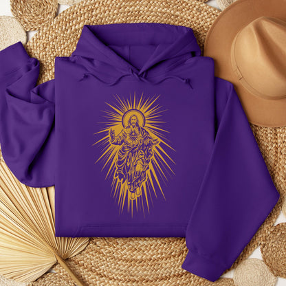 Jesus Christ Rising with Sacred Heart 01