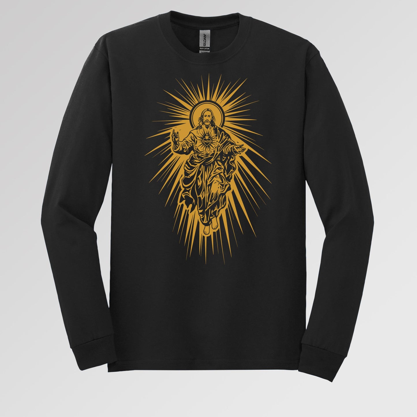 Jesus Christ Rising with Sacred Heart 01