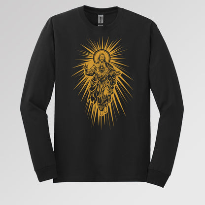 Jesus Christ Rising with Sacred Heart 01