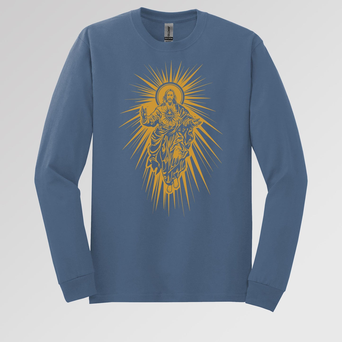 Jesus Christ Rising with Sacred Heart 01