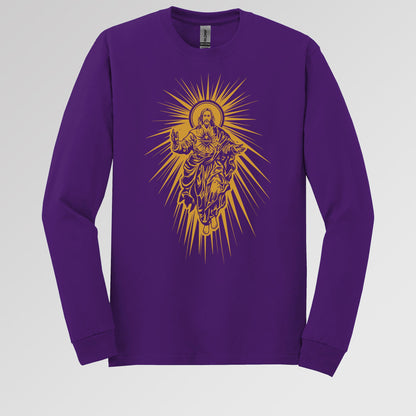 Jesus Christ Rising with Sacred Heart 01
