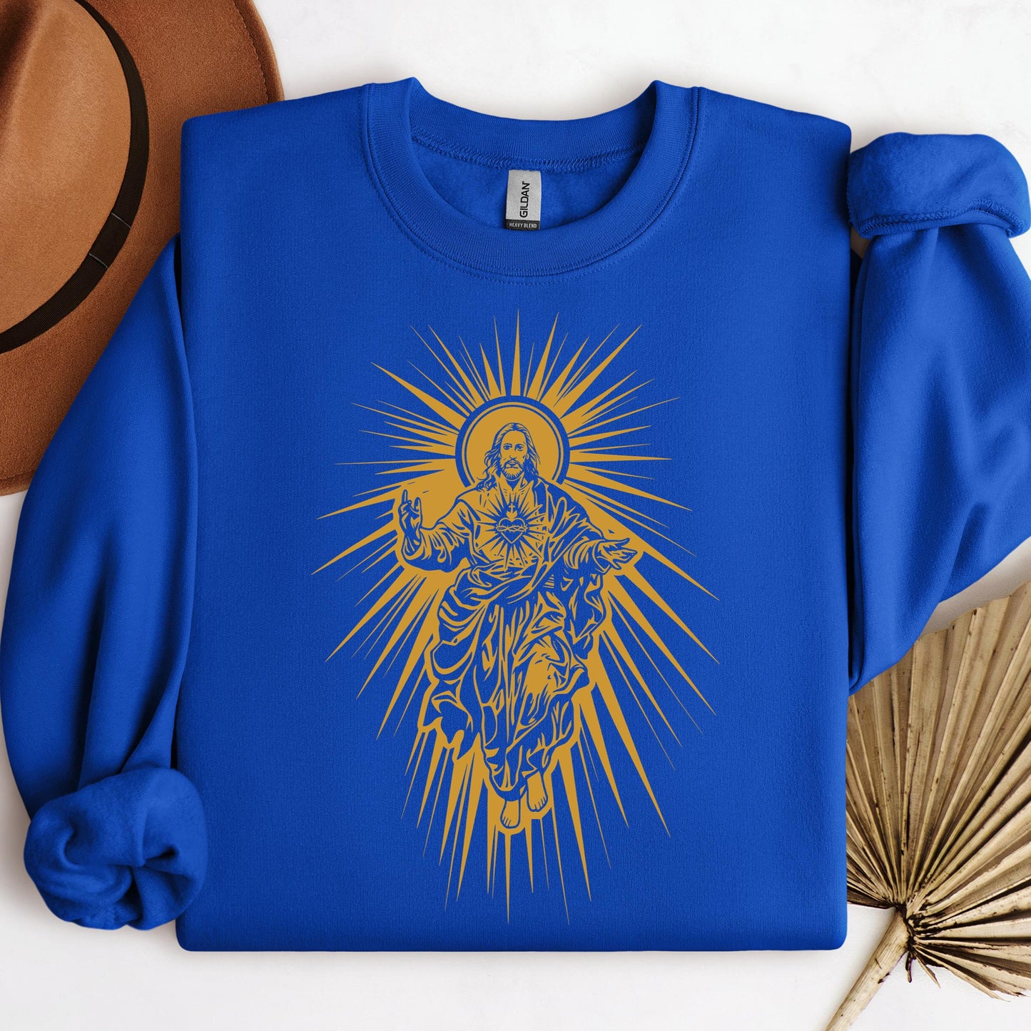 Jesus Christ Rising with Sacred Heart 01