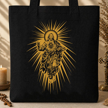 Jesus Christ Rising with Sacred Heart 01