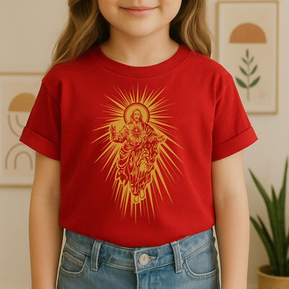 Jesus Christ Rising with Sacred Heart 01