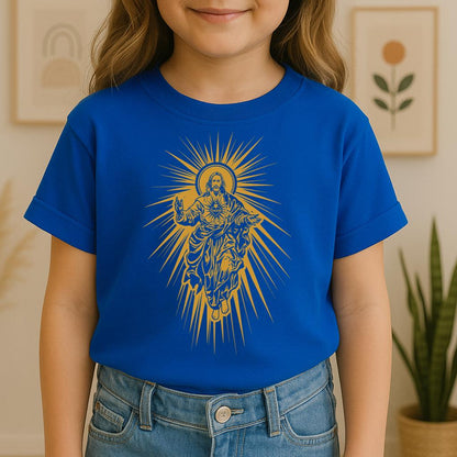 Jesus Christ Rising with Sacred Heart 01