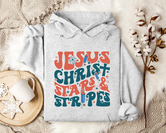 Jesus Christ Stars & Stripes Hoodie