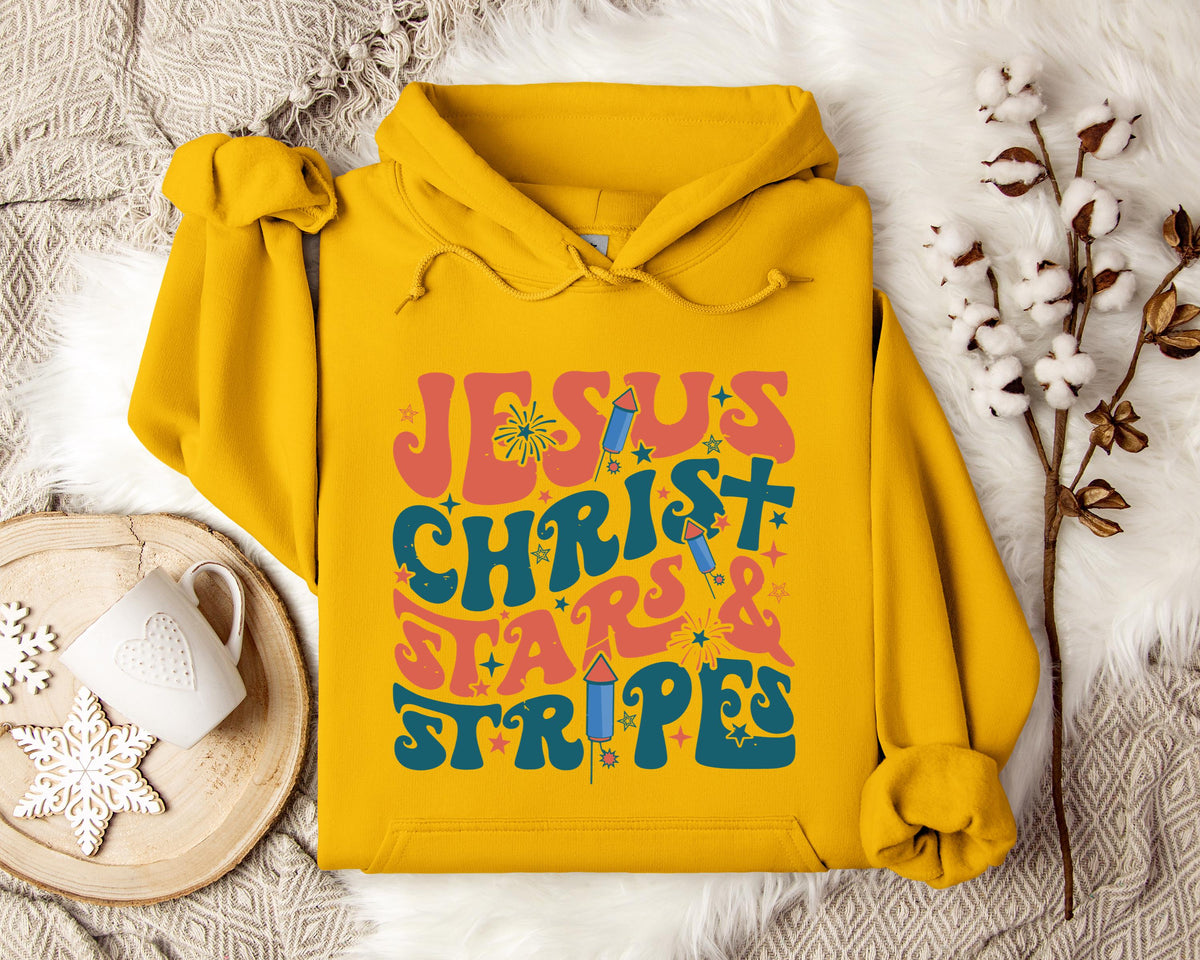 Jesus Christ Stars & Stripes Hoodie