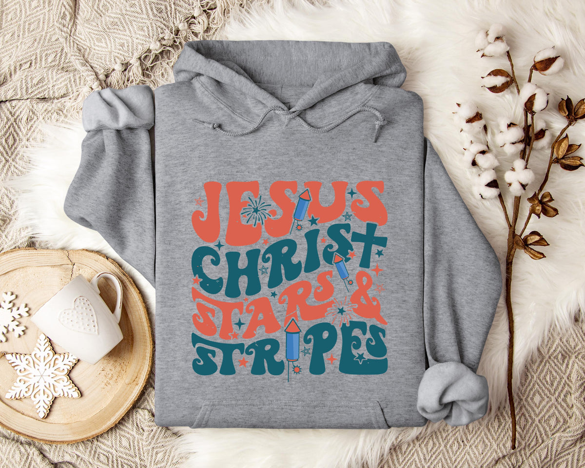 Jesus Christ Stars & Stripes Hoodie