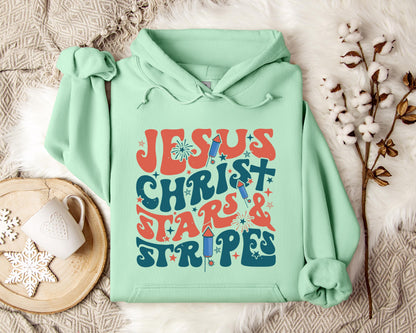 Jesus Christ Stars & Stripes Hoodie