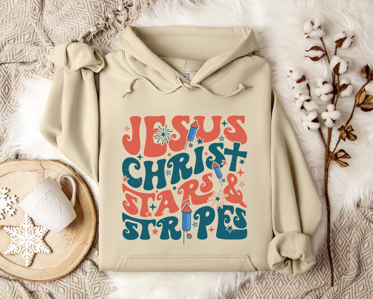 Jesus Christ Stars & Stripes Hoodie