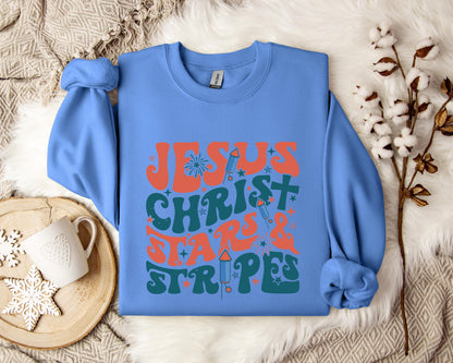 Jesus Christ Stars & Stripes Sweatshirt