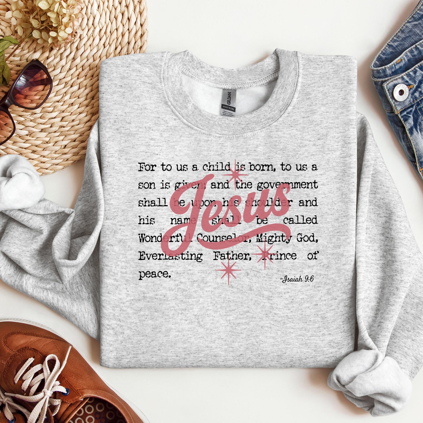Jesus Christmas Bible Verse Isaiah 9.6 01