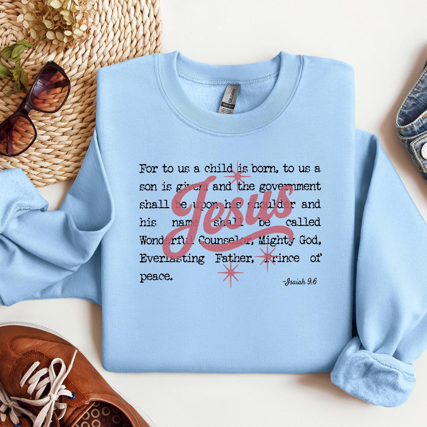 Jesus Christmas Bible Verse Isaiah 9.6 01