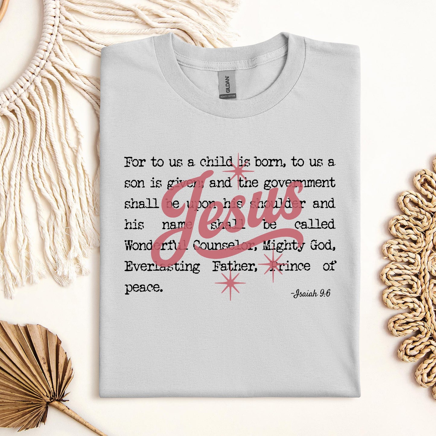 Jesus Christmas Bible Verse Isaiah 9.6 01