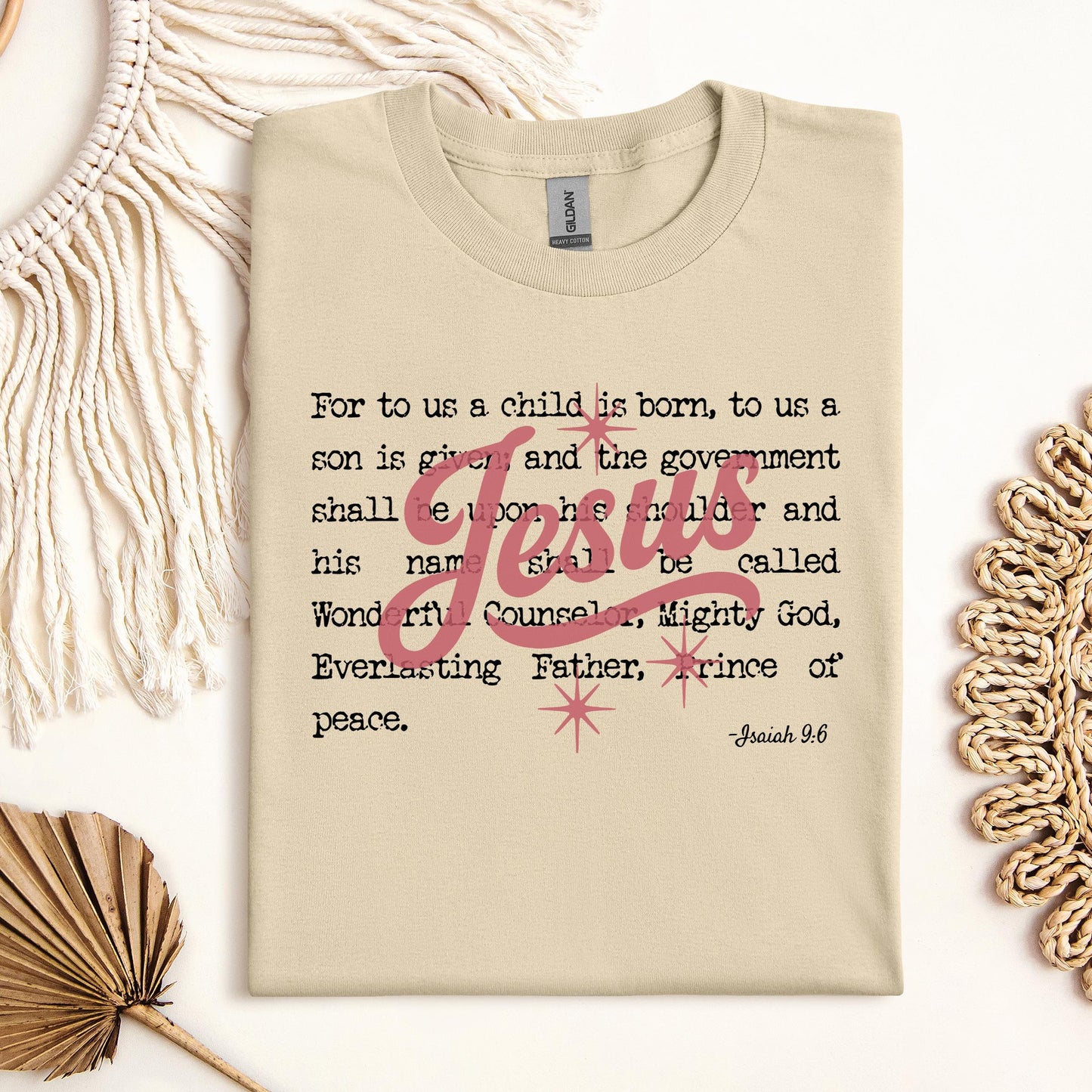 Jesus Christmas Bible Verse Isaiah 9.6 01