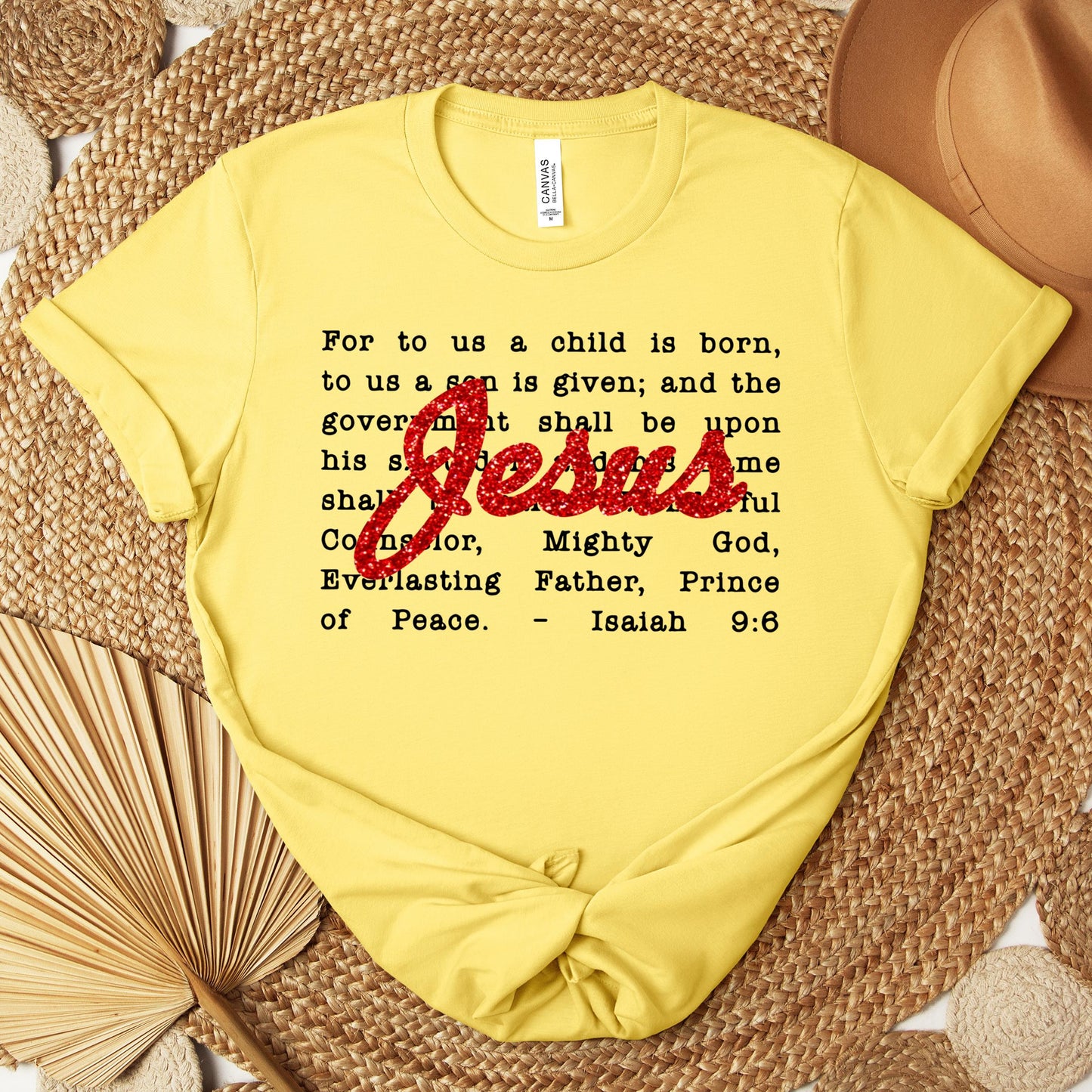 Jesus Christmas Bible Verse Isaiah 9.6 Premium T-shirt