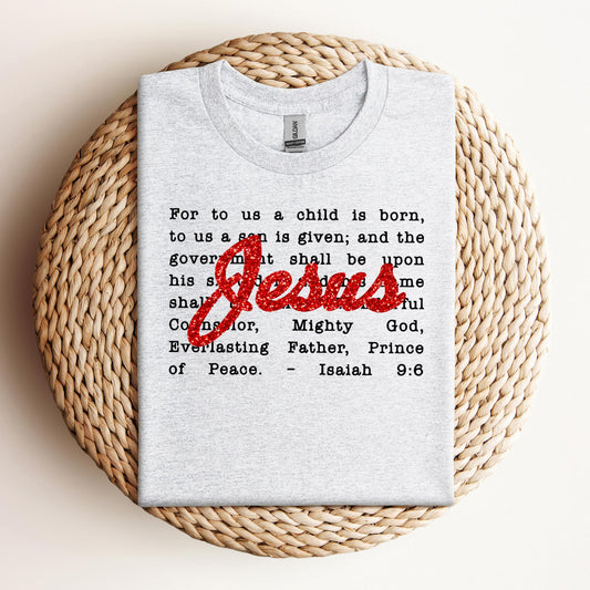 Jesus Christmas Bible Verse Isaiah 9.6
