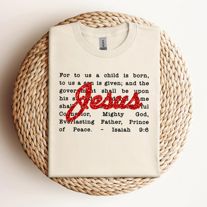 Jesus Christmas Bible Verse Isaiah 9.6
