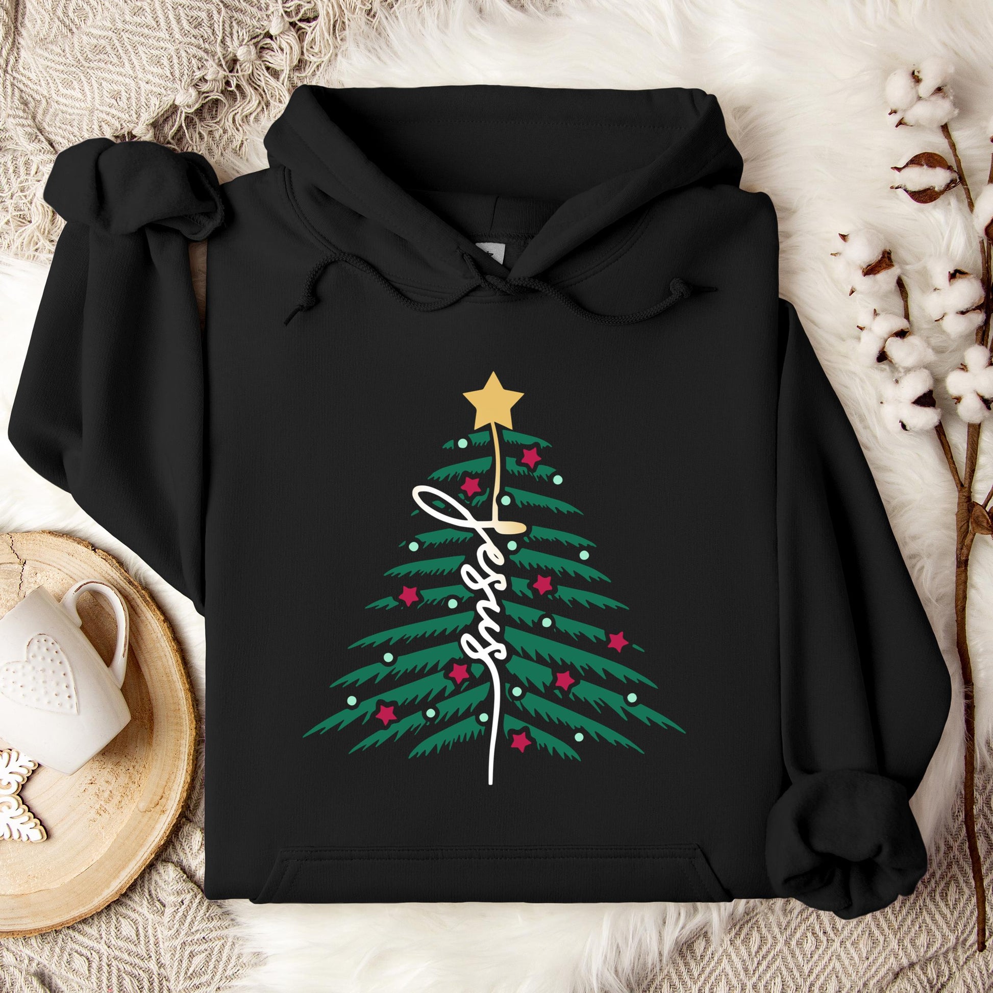 Jesus Christmas Tree 01 Hoodie