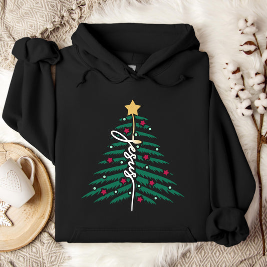 Jesus Christmas Tree 01 Hoodie