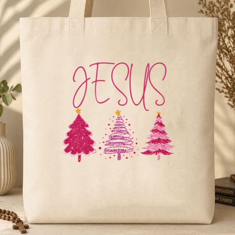Jesus Christmas Tree 03 Tote Bag