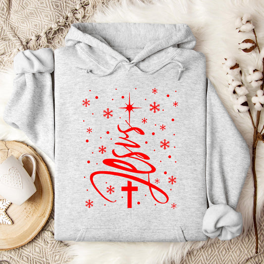 Jesus Christmas Tree Hoodie