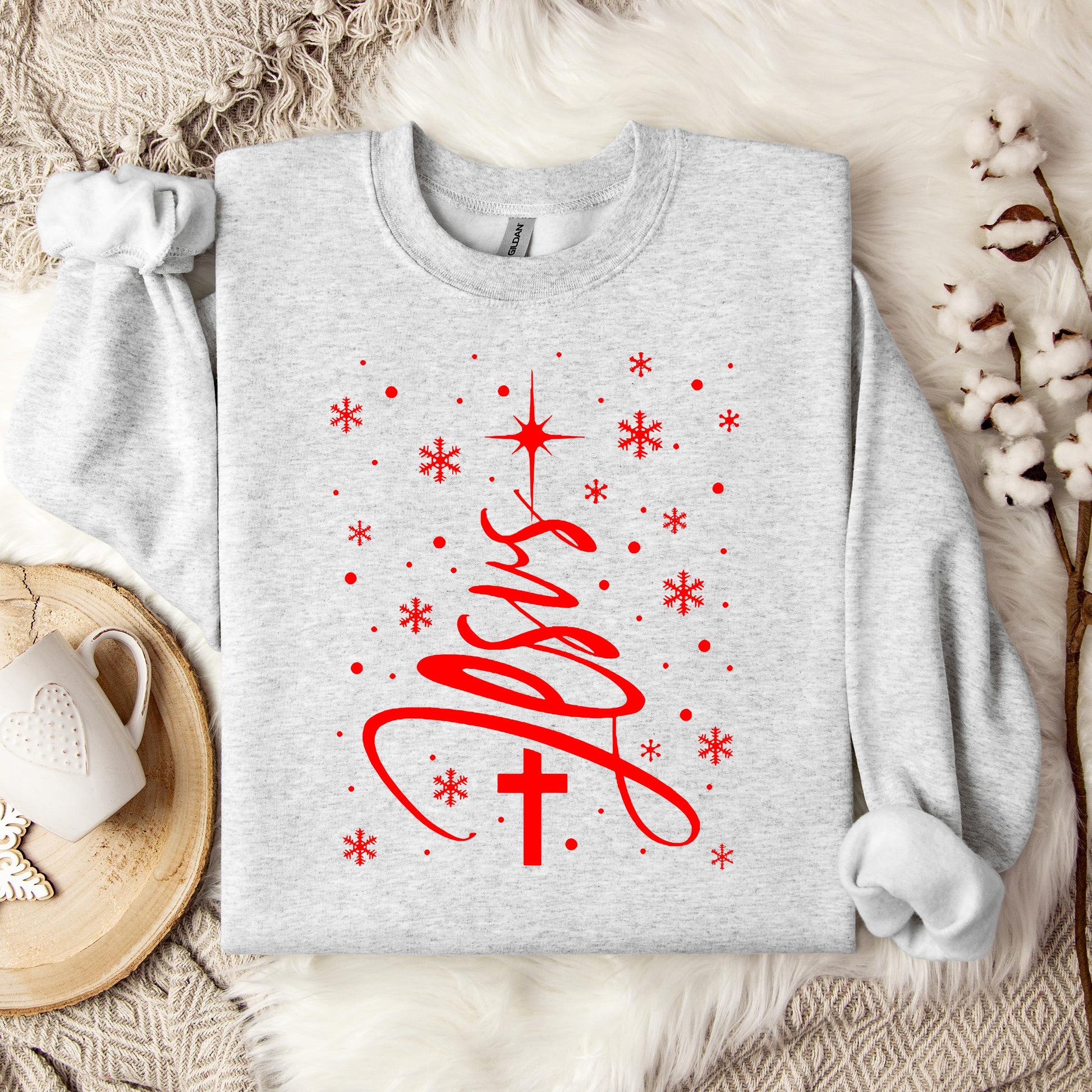 Jesus Christmas Tree Sweatshirt