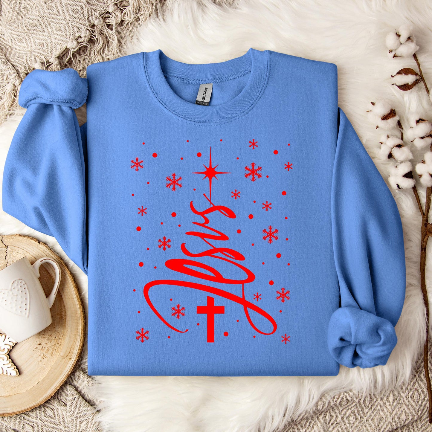 Jesus Christmas Tree Sweatshirt