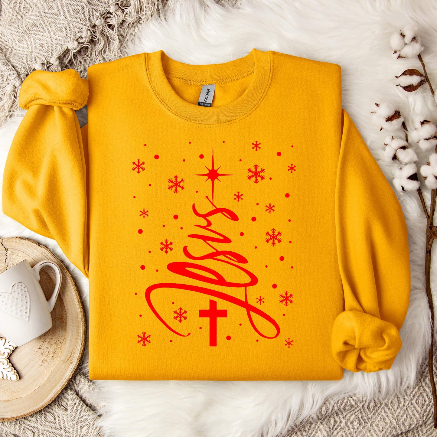 Jesus Christmas Tree Sweatshirt