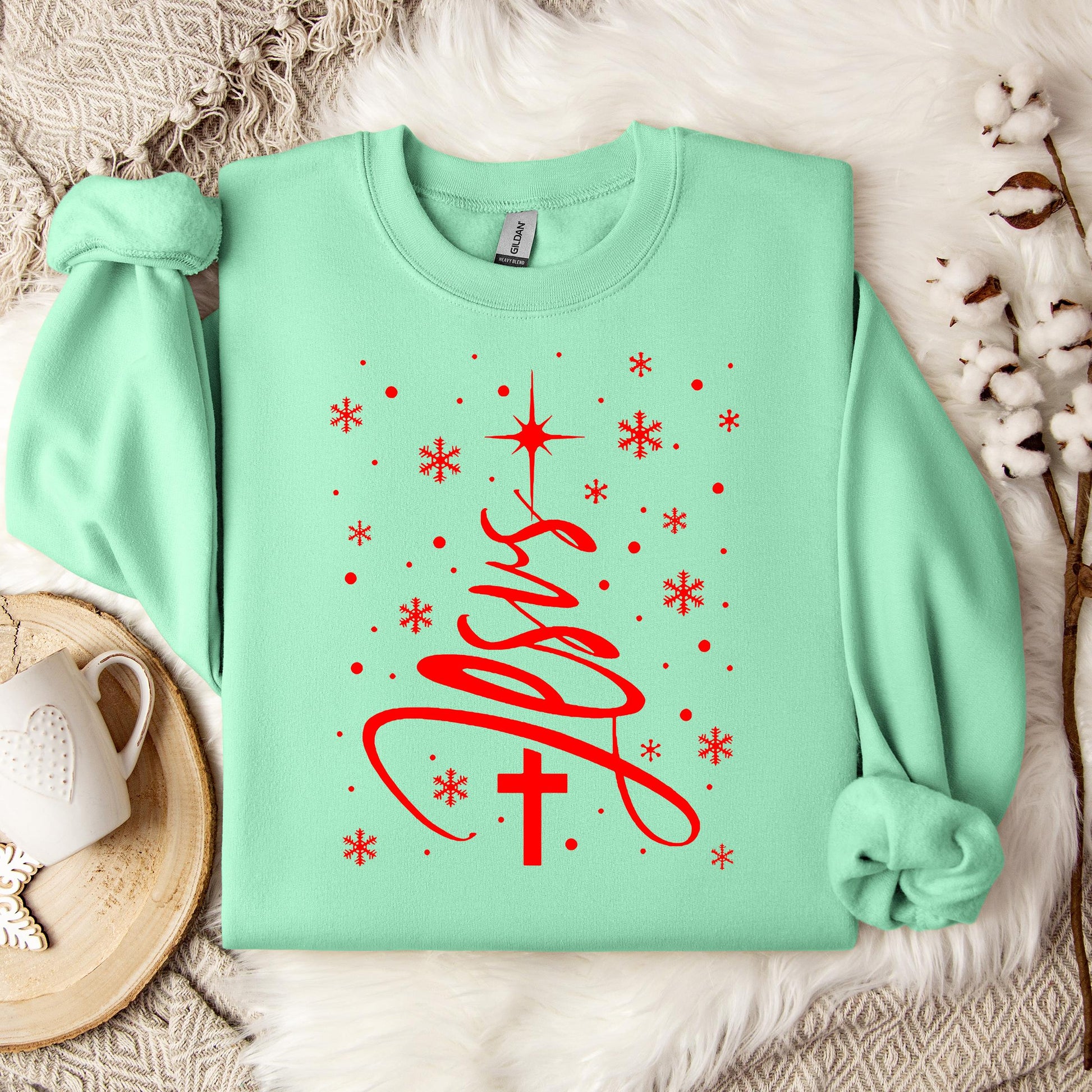 Jesus Christmas Tree Sweatshirt