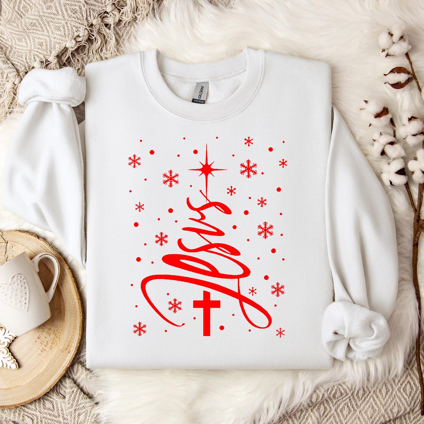 Jesus Christmas Tree Sweatshirt