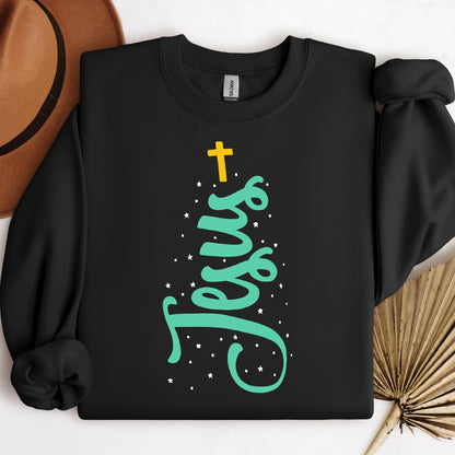 Jesus Cross Christmas Tree 01