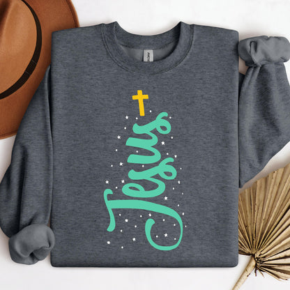 Jesus Cross Christmas Tree 01