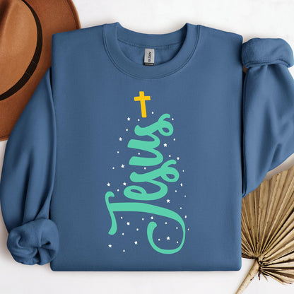 Jesus Cross Christmas Tree 01