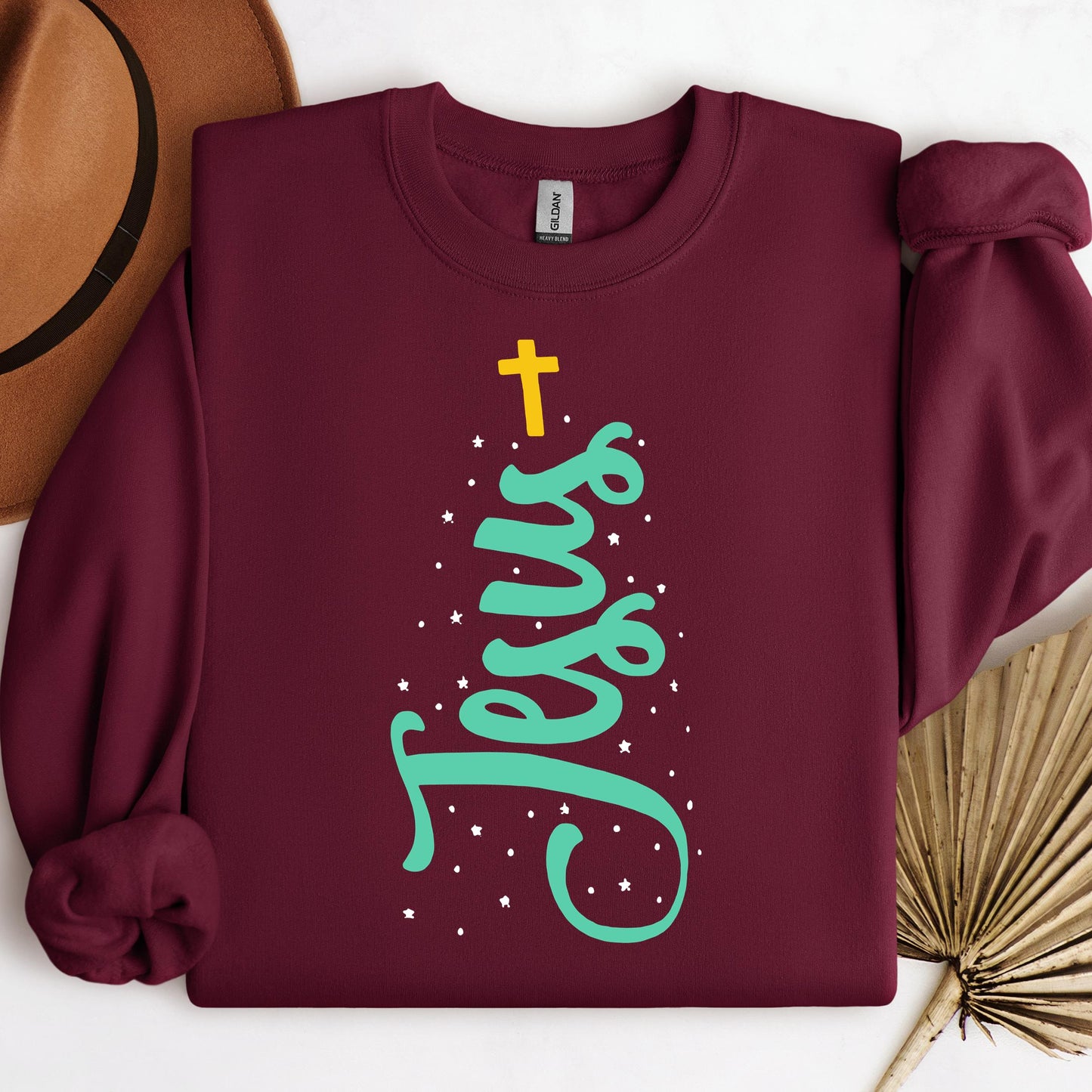 Jesus Cross Christmas Tree 01