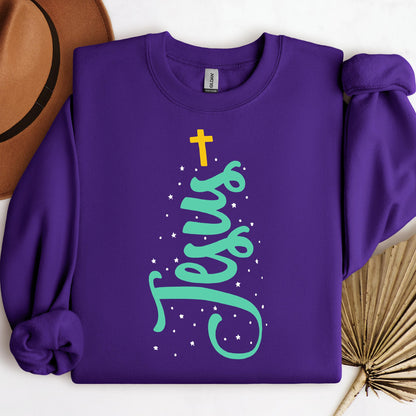 Jesus Cross Christmas Tree 01