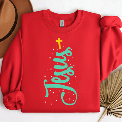 Jesus Cross Christmas Tree 01